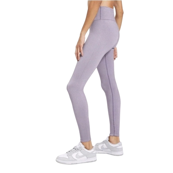 Good American Jeans Clean Seamless Leggings Dusty Rose Lavender Violet 00/0 - Picture 2 of 9